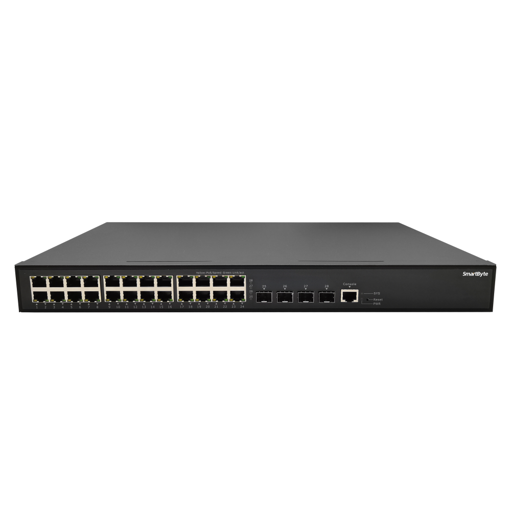 24*10/100/1000Base-T + 4*1G/2.5G SFP Layer 2 Managed Ethernet Switch