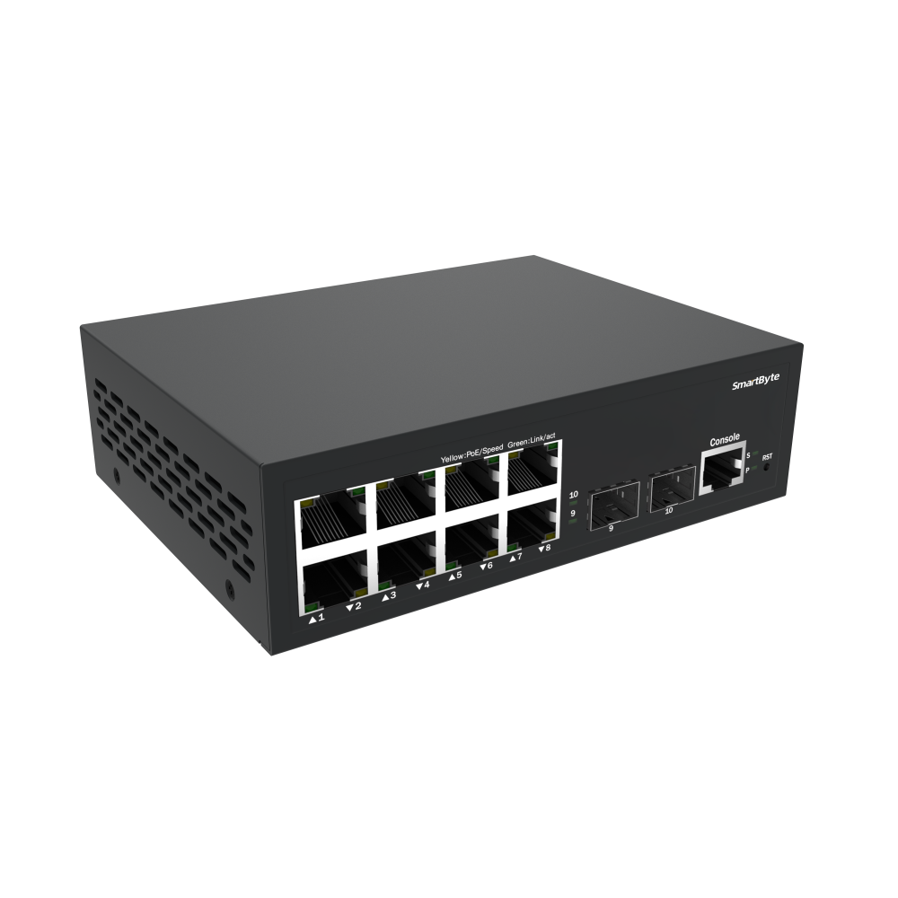 8*10/100/1000Base-T + 2*1G/2.5G SFP Layer 2 Managed Ethernet Switch