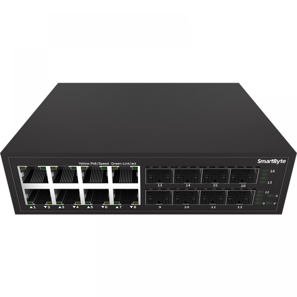 8*1G SFP +8*10/100/1000Base-T Unmanaged Ethernet Switch