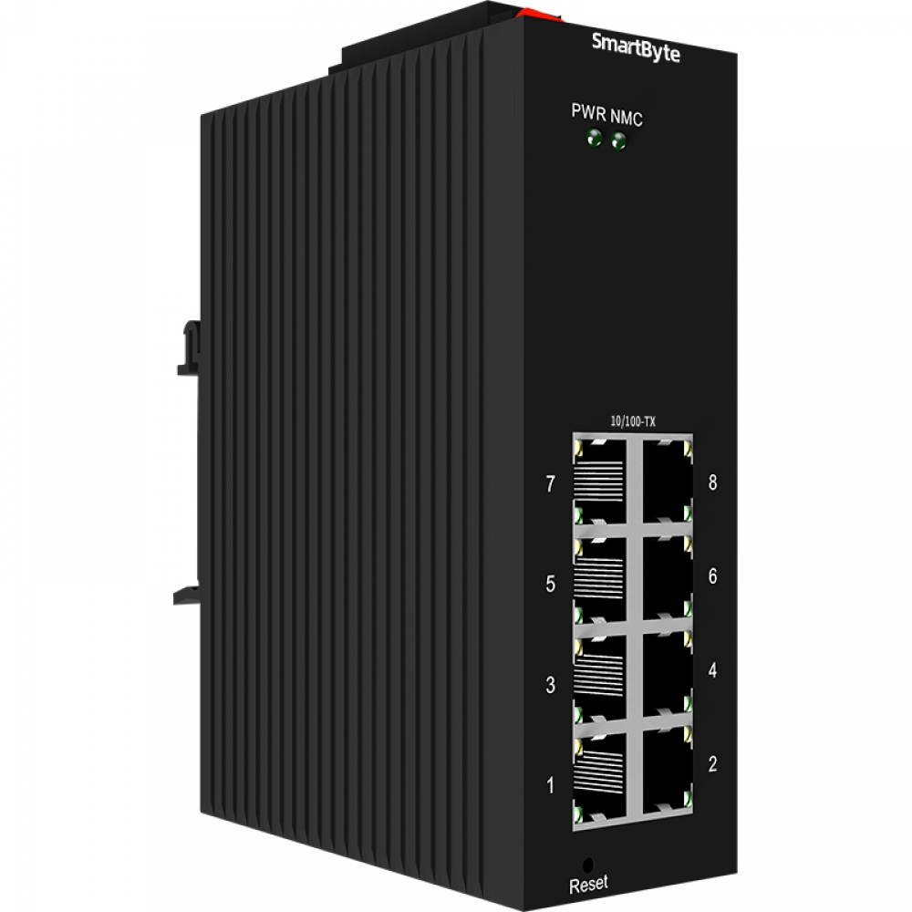 SmartByte 8 ports 100M managed industrial switch