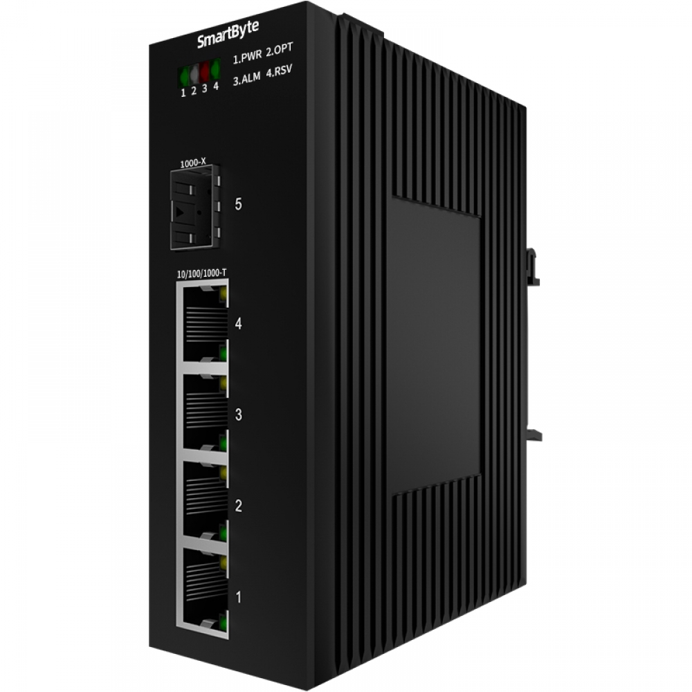SmartByte 5 ports full gigabit unmanaged industrial switch