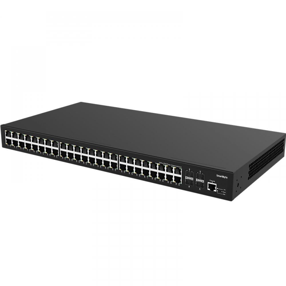 48*10/100/1000Base-T + 4*1G/2.5G/10G SFP+ Layer 2+ Managed PoE Switch