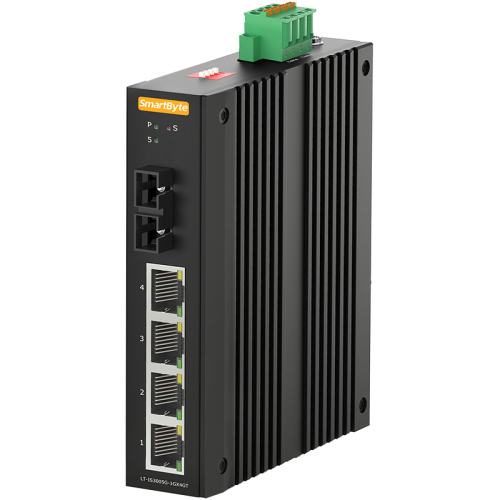 4*10/100/1000Base-T + 1*1000Base-X Industrial Ethernet Switch