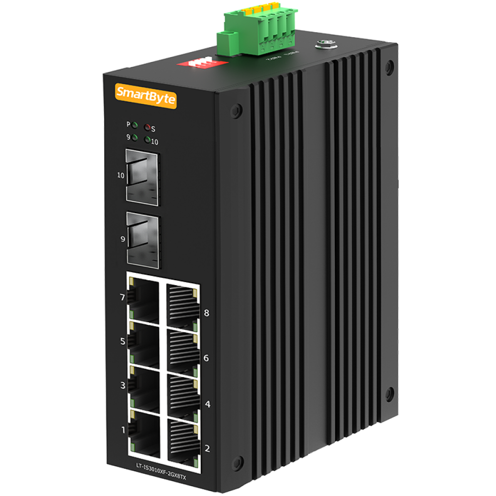 8*10/100Base-TX + 2*1000Base-X Industrial Ethernet Switch