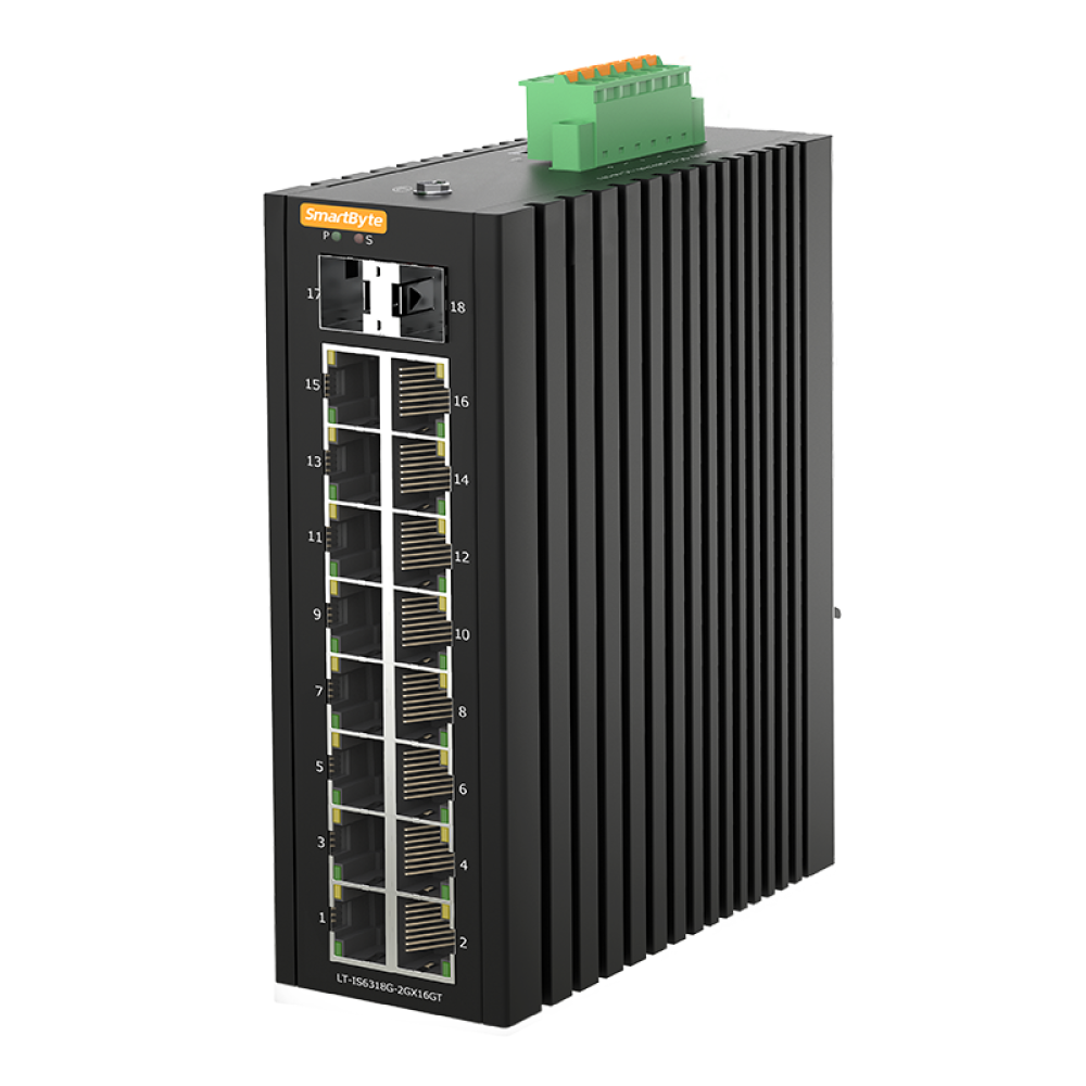 16*10/100/1000Base-T + 2*1G/2.5GBase-X SFP Layer 2+ Managed Industrial Ethernet Switch