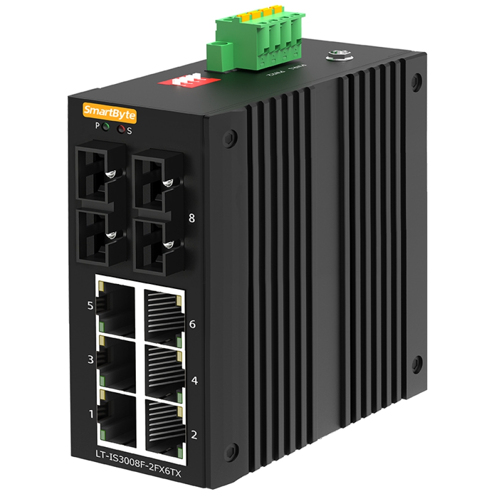 6*10/100Base-TX + 2*100Base-FX  Industrial Ethernet Switch