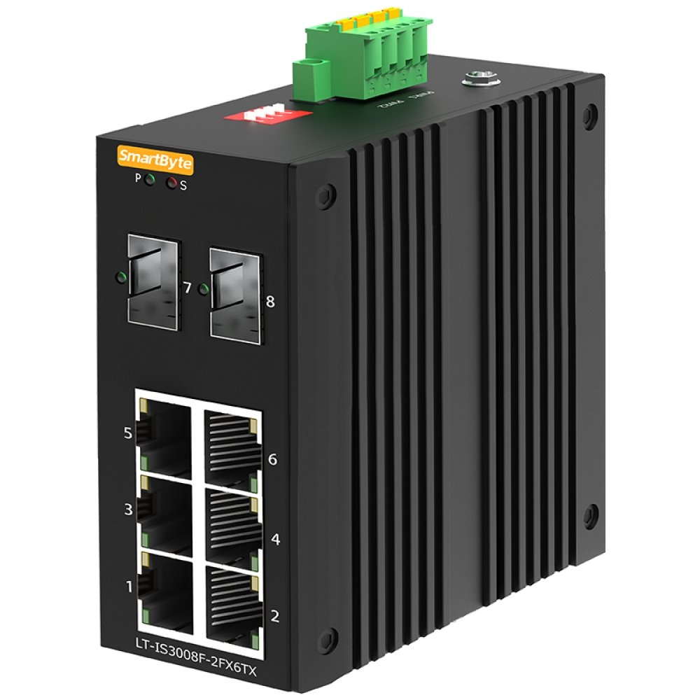 6*10/100Base-TX + 2*100Base-FX  Industrial Ethernet Switch