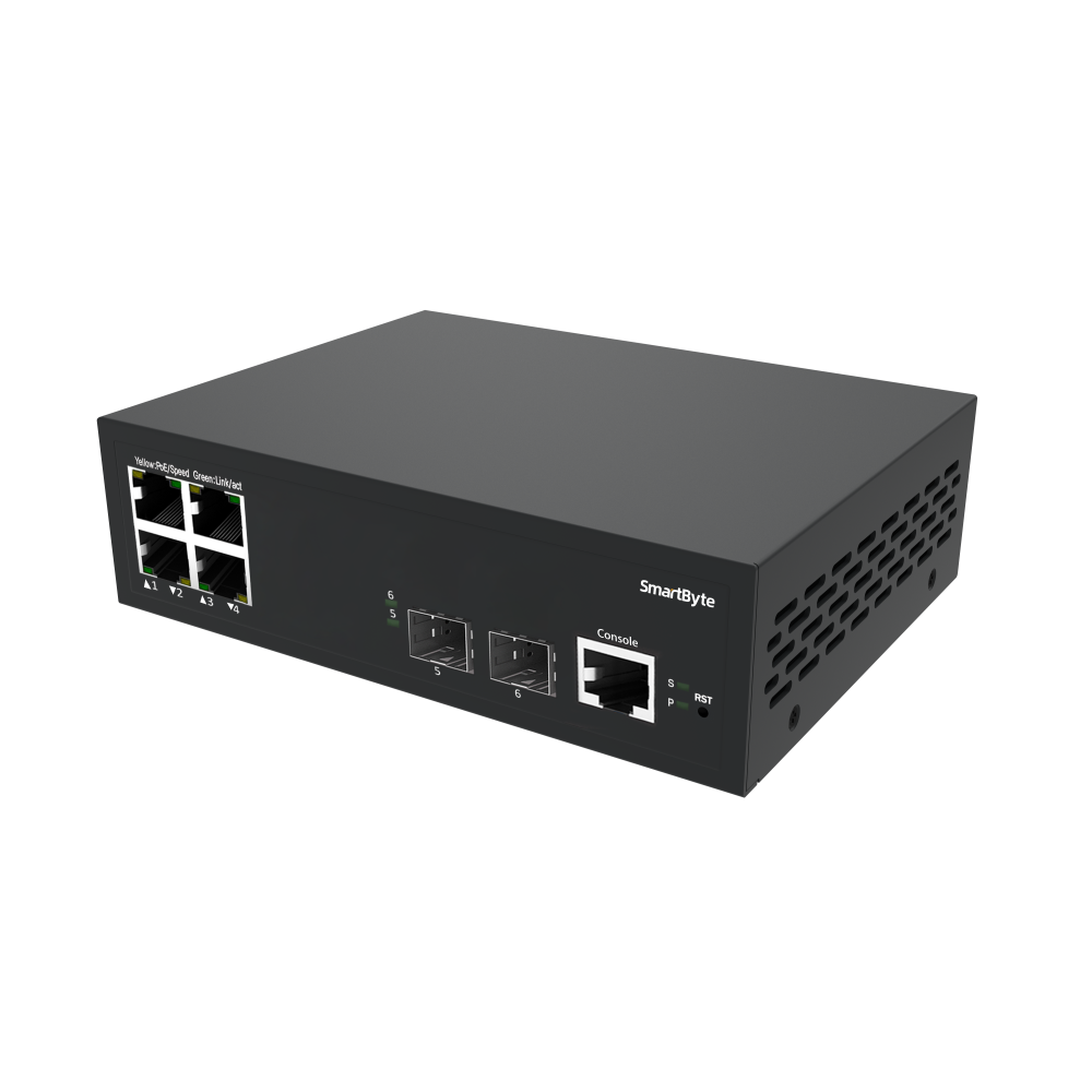 4*10/100/1000Base-T + 2*1G/2.5G SFP Layer 2 Managed Ethernet Switch