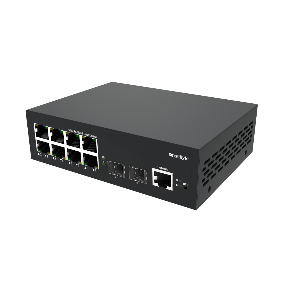 8*10/100/1000Base-T + 2*1G/2.5G SFP Layer 2 Managed Ethernet Switch