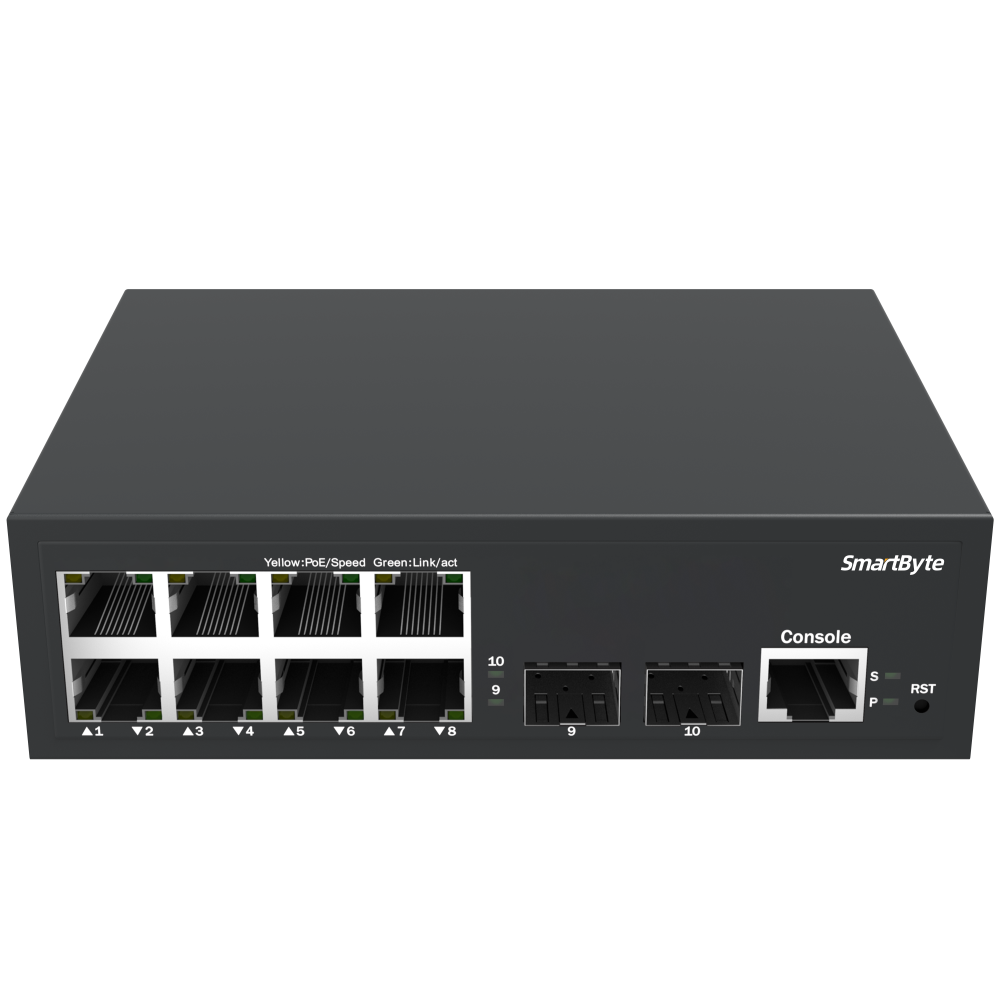 8*10/100/1000Base-T + 2*1G/2.5G SFP Layer 2 Managed Ethernet Switch