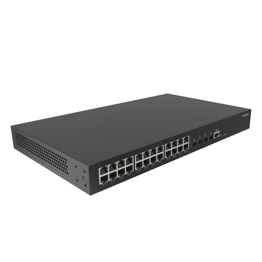 24*10/100/1000Base-T + 4*1G/2.5G/10G SFP + Layer 3 Managed Ethernet Switch