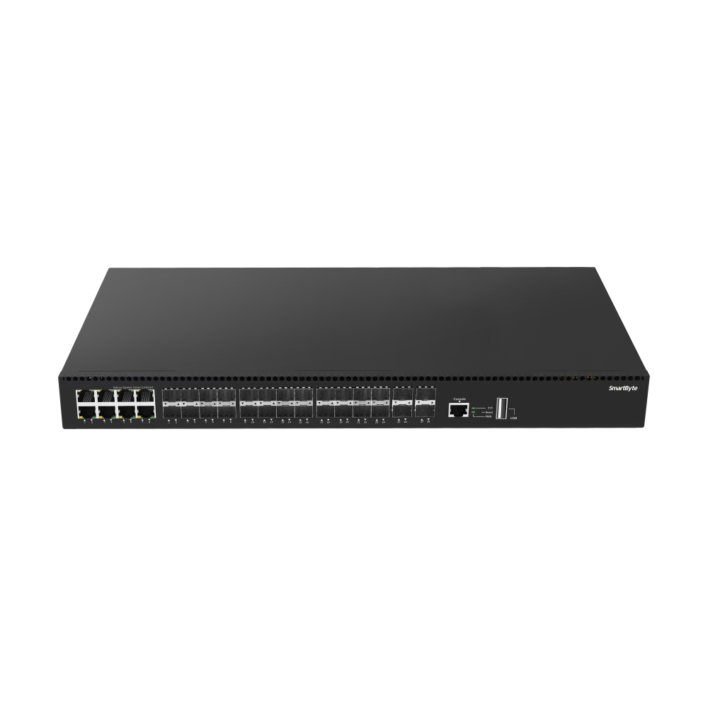 16*100/1000M SFP + 8*1G SFP/RJ45 Combo +  4*1G/2.5G/10G SFP+ Layer 2+ Managed Ethernet Switch