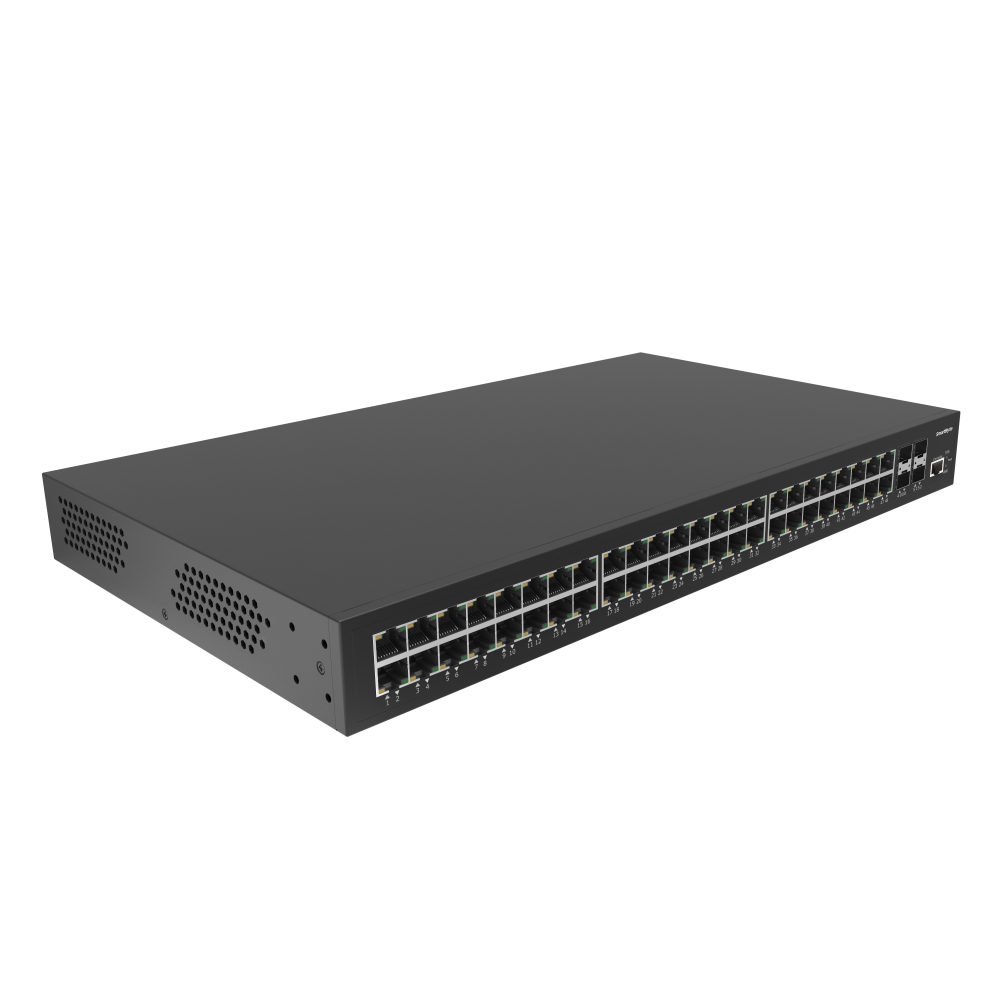 48*10/100/1000Base-T + 4*1G/2.5G/10G SFP+ Layer 2 Managed PoE Switch