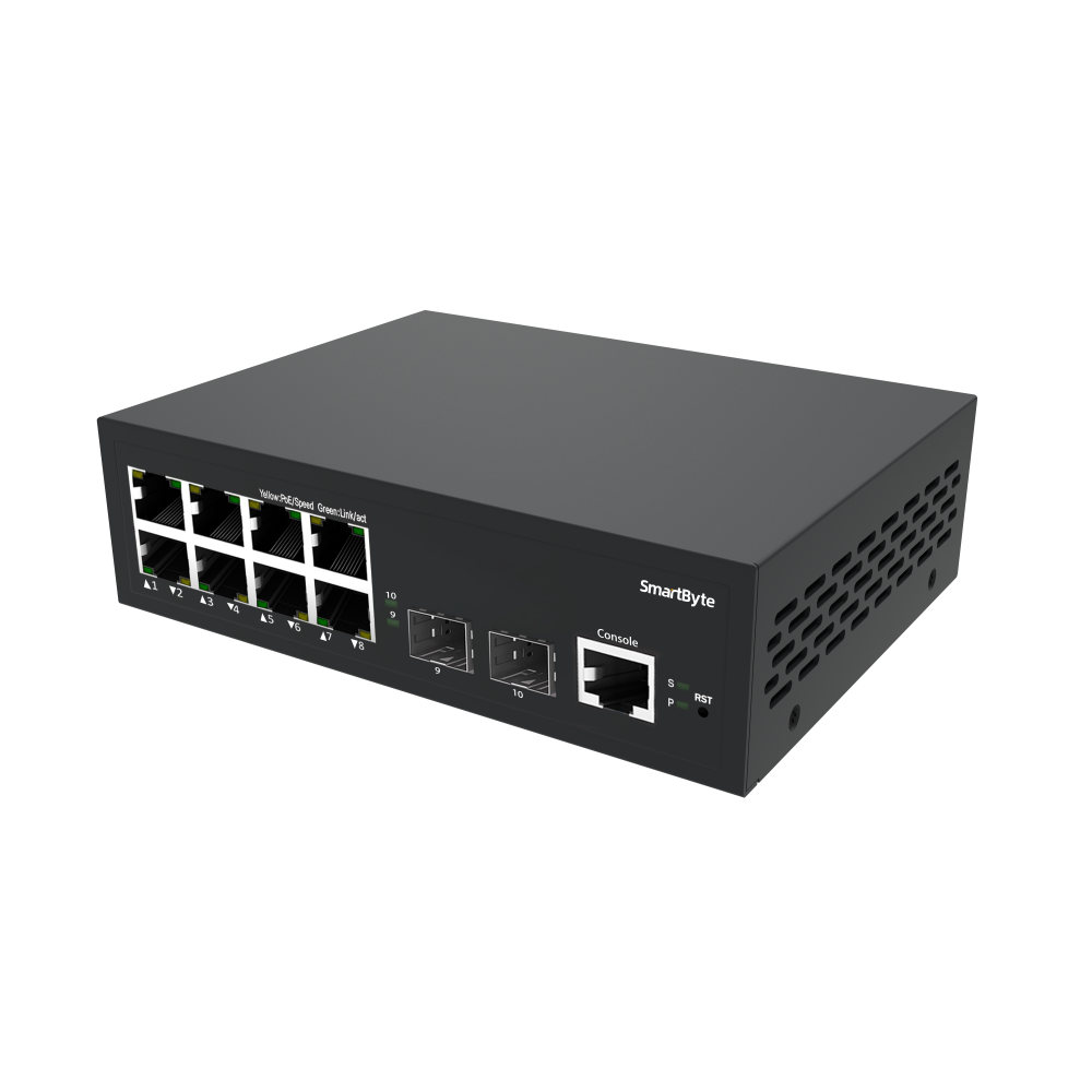 8*10/100/1000Base-T + 2*1G/2.5G SFP Layer 2 Managed PoE Switch