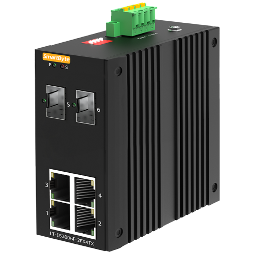4*10/100Base-TX + 2*100Base-FX SFP Industrial Ethernet Switch