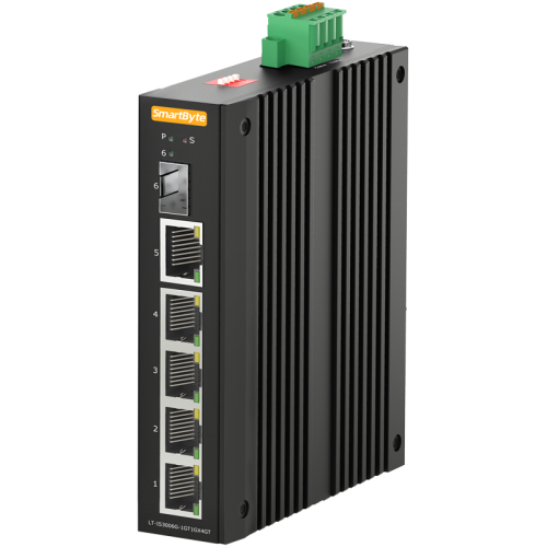 4*10/100/1000Base-T + 1*1000Base-X SFP and 1*10/100/1000Base-T Industrial Ethernet Switch