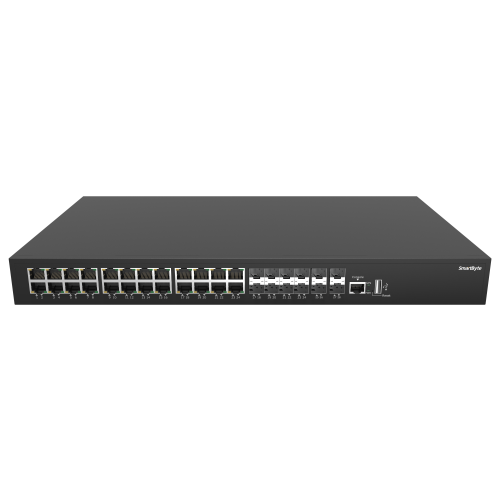 16*10/100/1000Base-T + 8*1G SFP/RJ45 Combo + 4*1G/2.5G/10G SFP+ Layer 3 Managed Ethernet Switch